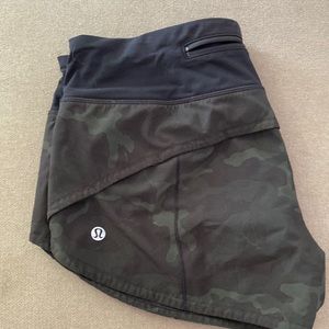 Black Camo Lululemon Speed Shorts